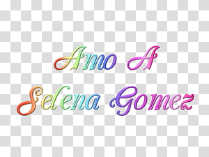 texto de selena gomez transparent background PNG clipart thumbnail