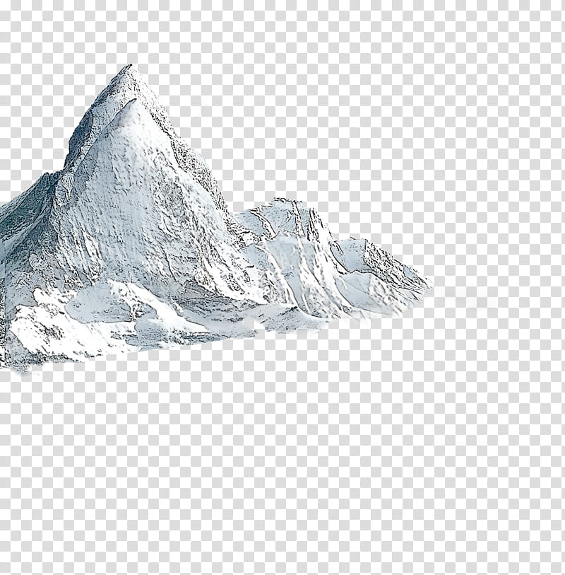 mountain glacial landform rock glacier slope, Ice transparent background PNG clipart
