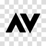 Minimal JellyLock, black AV logo transparent background PNG clipart