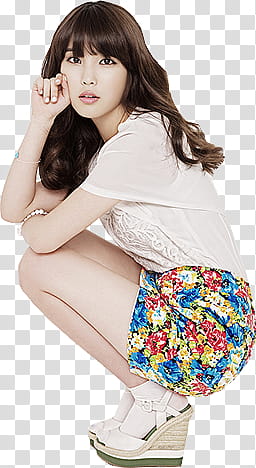 IU, woman sitting on focus graphy transparent background PNG clipart