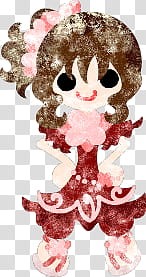 The icons of cute girls in cute dress, himawari-girl- transparent background PNG clipart