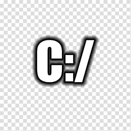 Wordcons, C:/ symbol transparent background PNG clipart