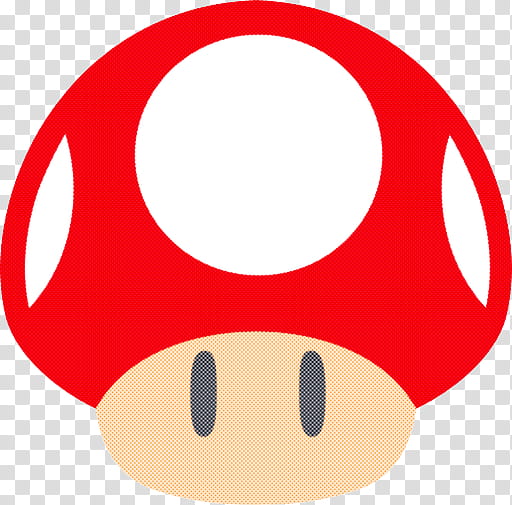 red nose mushroom circle, Smile transparent background PNG clipart