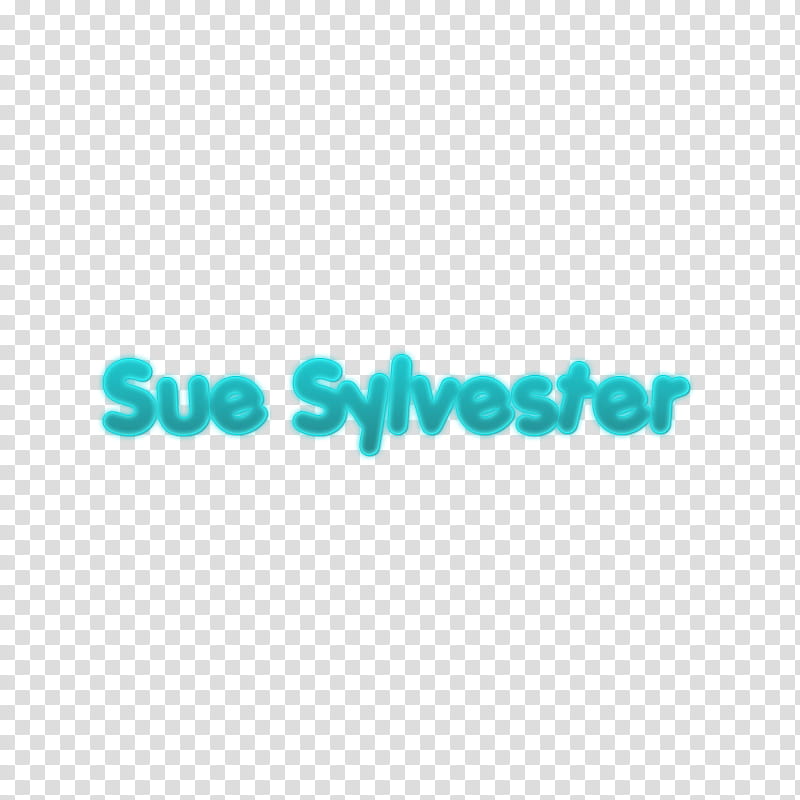 nombres personajes glee, teal Sue Sylvester text transparent background PNG clipart