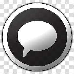 MetroDroid, white bubble text icon transparent background PNG clipart