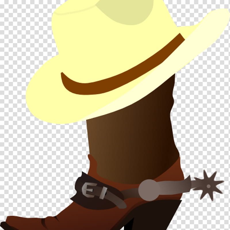 Cowboy Hat, Western, American Frontier, Cowboy Boot, Drawing, RODEO, Footwear, Brown transparent background PNG clipart