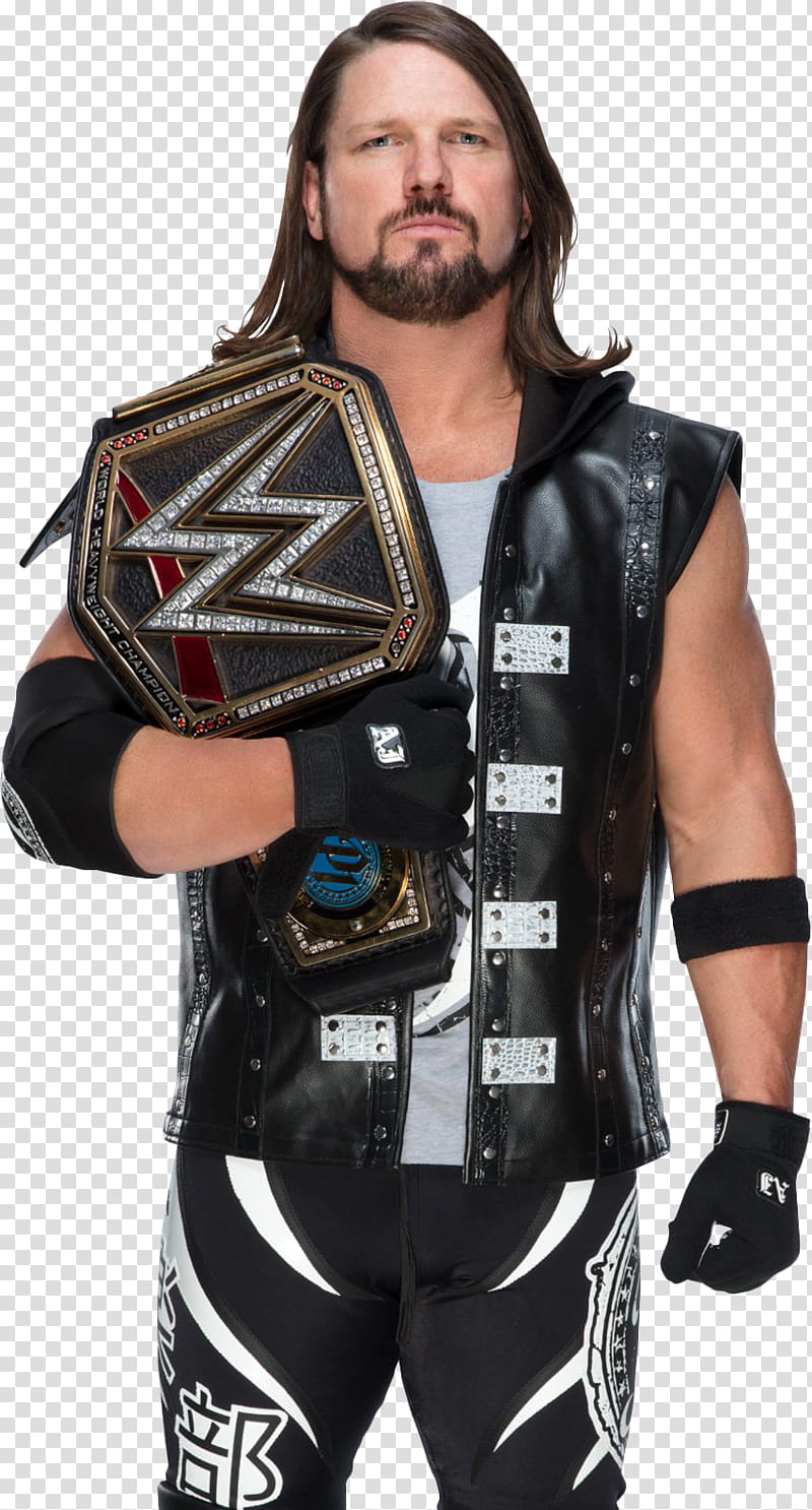 AJ Styles WWE Champion  NEW transparent background PNG clipart