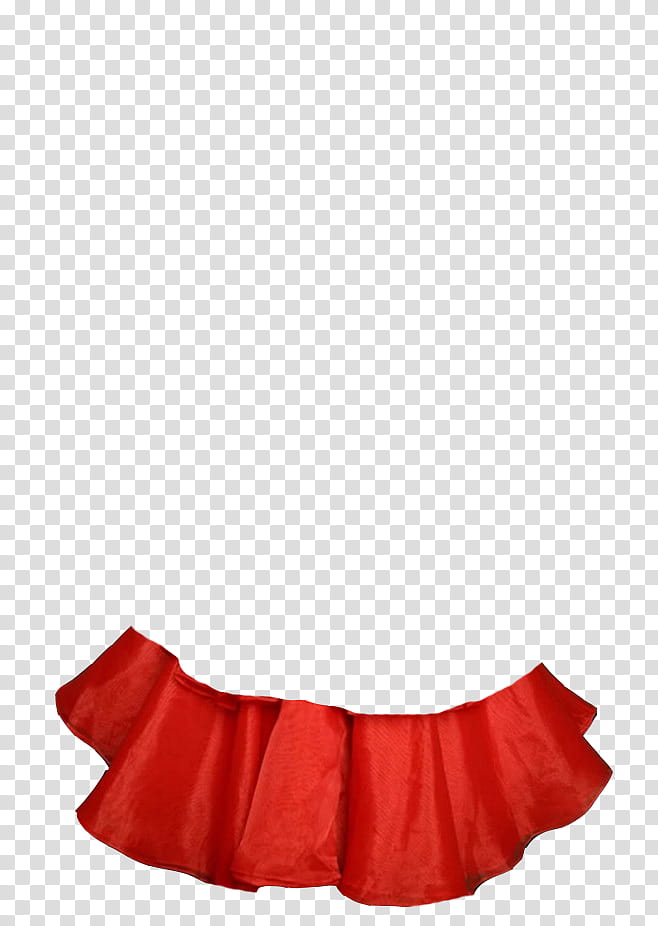 Fabric, red satin layered skirt transparent background PNG clipart