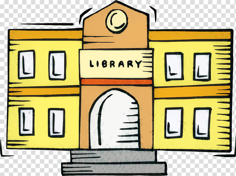 Real Estate, Library, Librarian, Book, Yellow, Line, Architecture, House transparent background PNG clipart