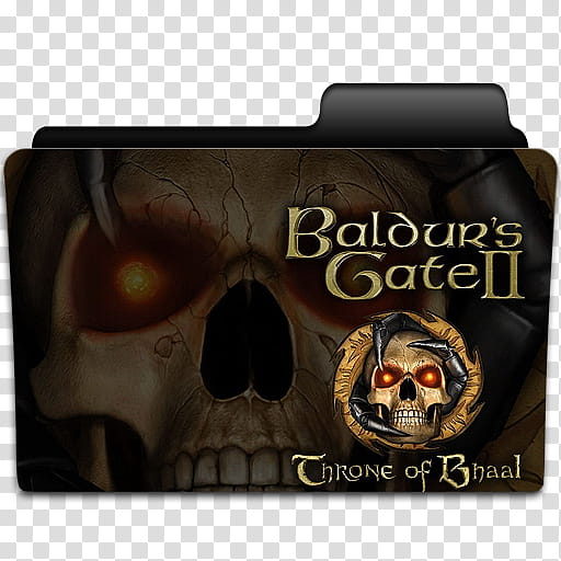 Game Folder   Folders, Baldur's Gate  Throne of Bhaal game cover screenshot transparent background PNG clipart