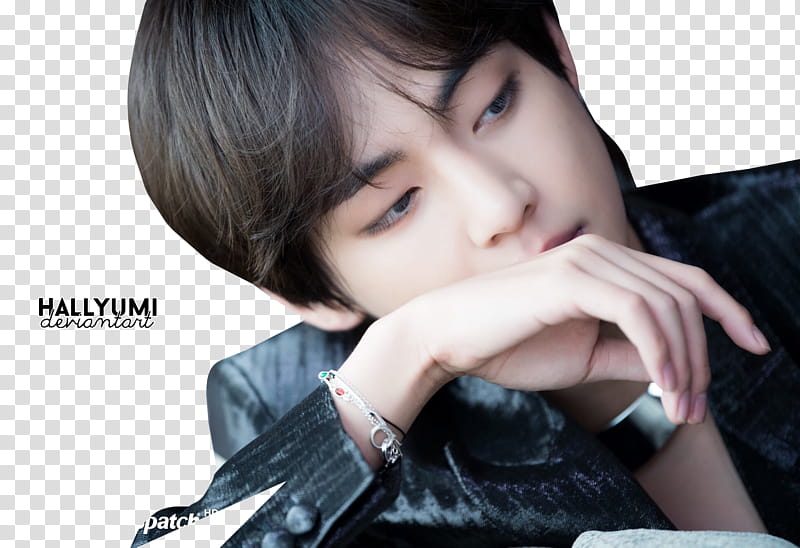 Taehyung BBMAs , man looking on side transparent background PNG clipart