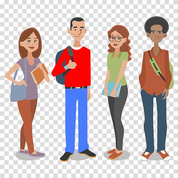 college student talking to teacher clipart