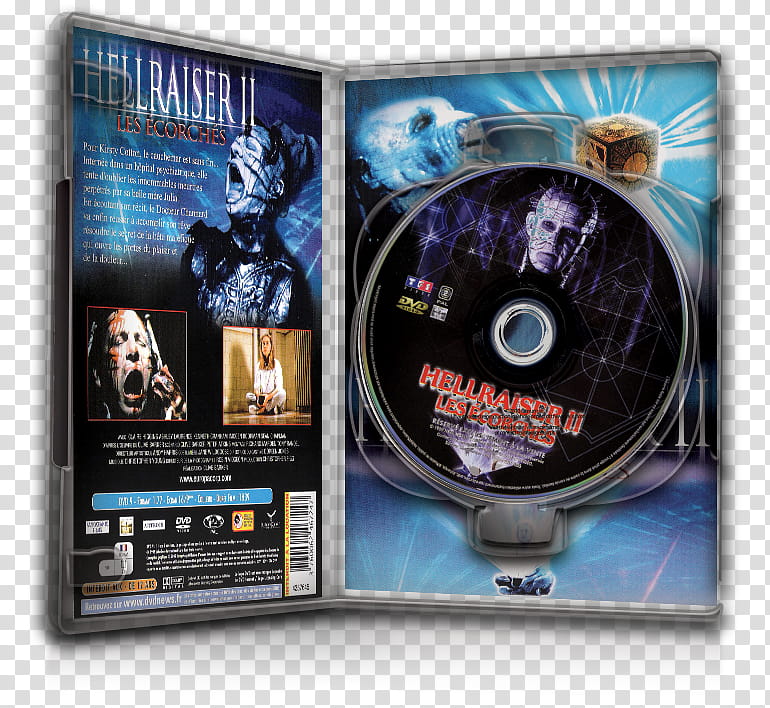 DvD Case Icon Special , Hellraiser II Les écorchés DvD Case Open v. transparent background PNG clipart