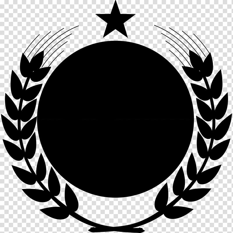 graphy Logo, Laurel Wreath, Symbol, Bay Laurel, Circle, Emblem, Blackandwhite, Crest transparent background PNG clipart