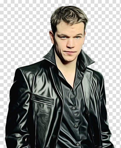 Hair, Matt Damon, Martian, Bourne, Actor, Mark Watney, Leather Jacket, Film transparent background PNG clipart