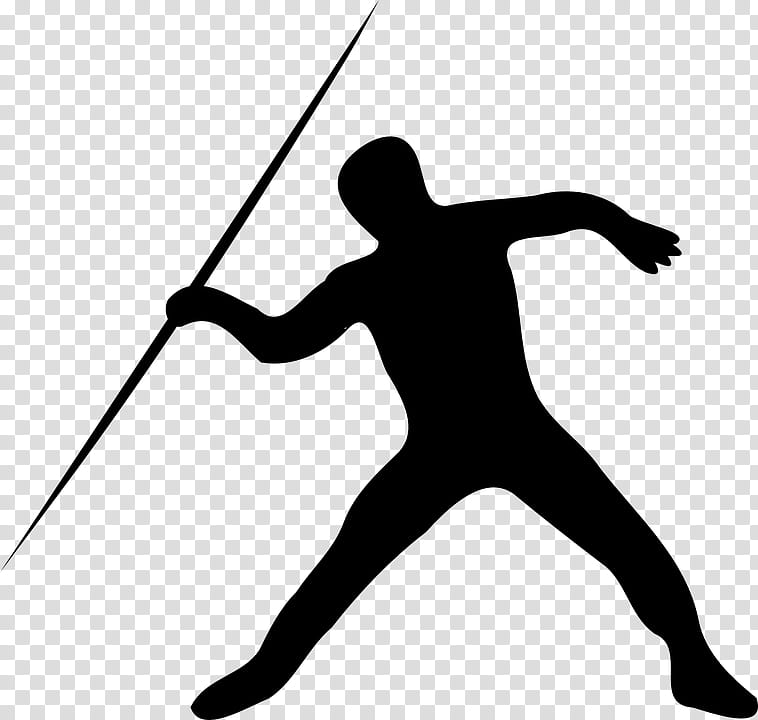 Javelin Throw Black, Track And Field, Sports, Silhouette, Throwing, Athlete, Drawing, Athletics transparent background PNG clipart