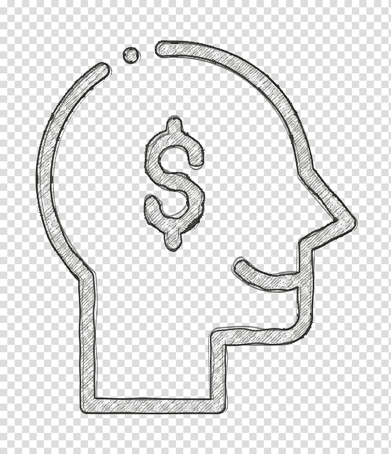 Brain icon Startups icon Thinking icon, Line Art transparent background PNG clipart