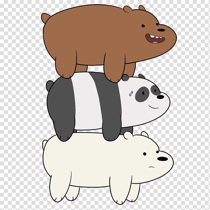 We Bare Bears, Giant Panda, Polar Bear, Drawing, We Bare Bears Season 3, Grizzly Bear, Cartoon Network, Brown Bear transparent background PNG clipart