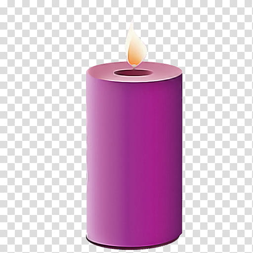 violet candle purple lighting pink, Flameless Candle, Cylinder, Wax, Lilac, Magenta transparent background PNG clipart