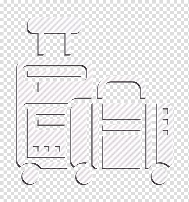Hotel Services icon Travel icon Luggage icon, Transport, Text, Suitcase, Rolling, Vehicle transparent background PNG clipart