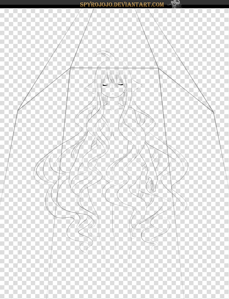 Mavis (Fairy tail) Lineart transparent background PNG clipart