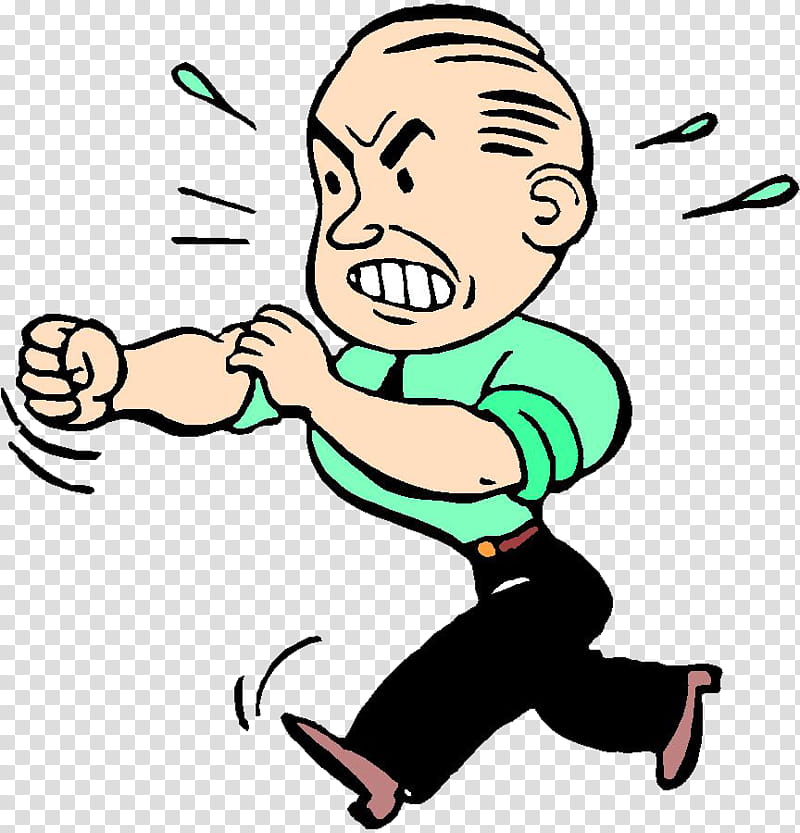 angry man cartoon clipart of children