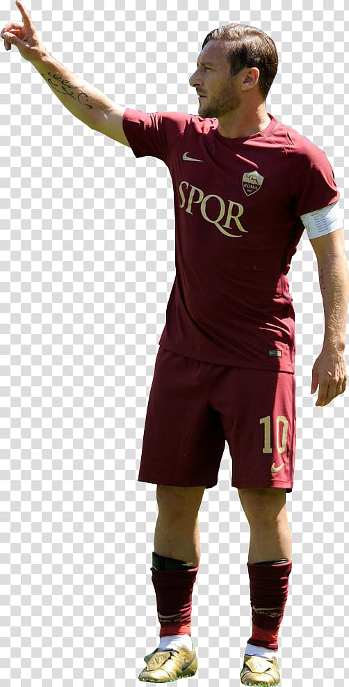 Cartoon Football, Francesco Totti, As Roma, Italy National Football Team, Football Player, Sports, Jersey, Al Ahly Sc transparent background PNG clipart