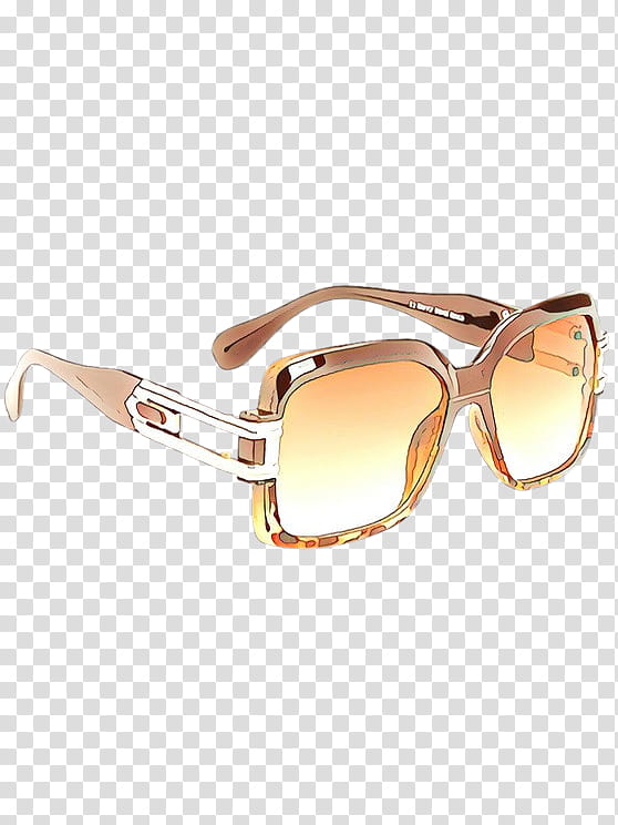 Glasses, Cartoon, Goggles, Sunglasses, Caramel Color, Eyewear, Personal Protective Equipment, Brown transparent background PNG clipart