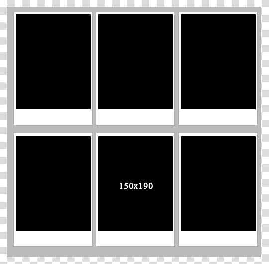 Template Polaroid transparent background PNG clipart
