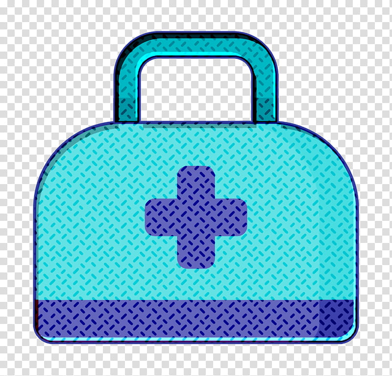 Doctor icon Medical icon Doctor bag icon, Turquoise, Aqua, Luggage And Bags transparent background PNG clipart