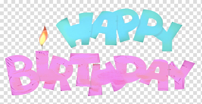 Happy Birthday Logo, Computer, Pink M, Birthday
, Happy Birthday
, Text, Turquoise, Line transparent background PNG clipart