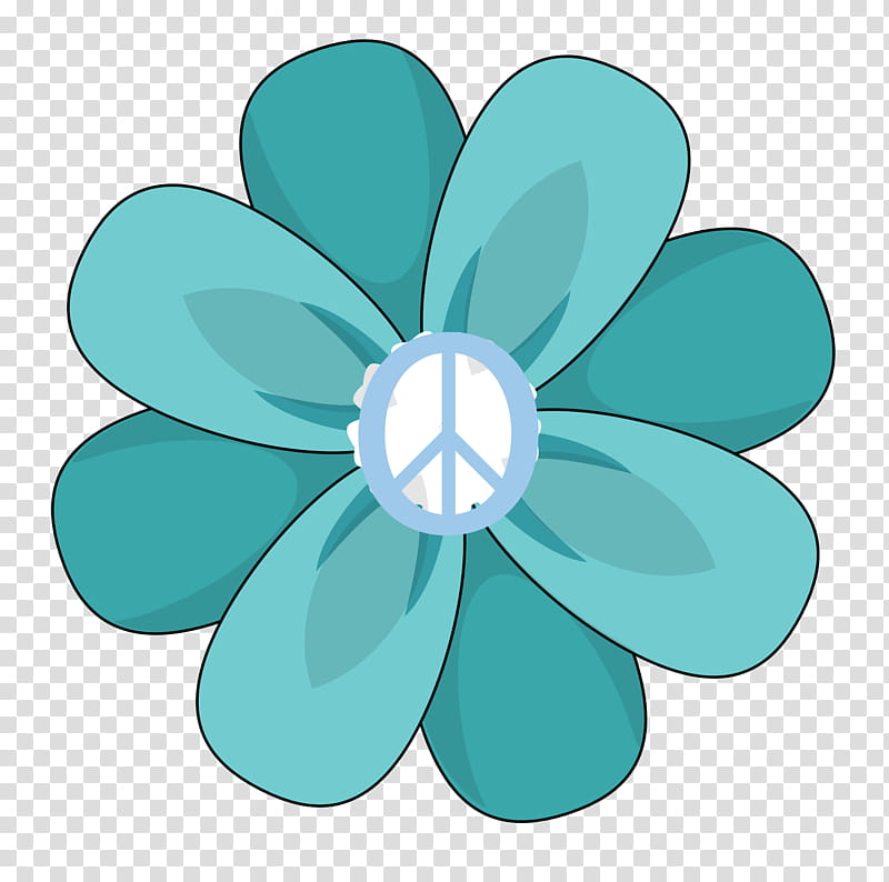 Peace And Love, Peace Symbols, Hippie, Flower Child, Drawing, Petal, Blue, Aqua transparent background PNG clipart
