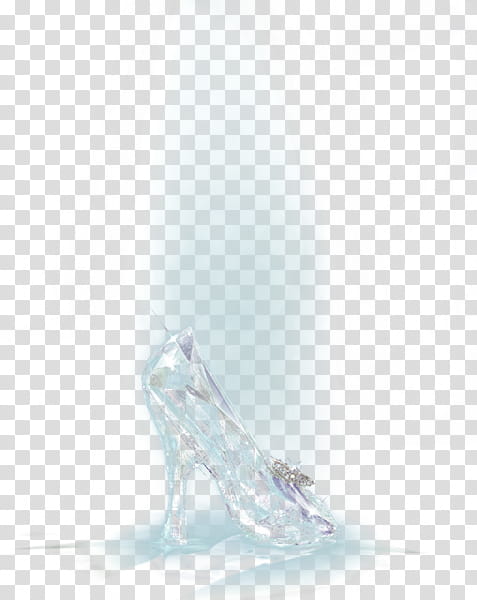 Cinderella glass slipper , clear crystal heeled shoe transparent background PNG clipart