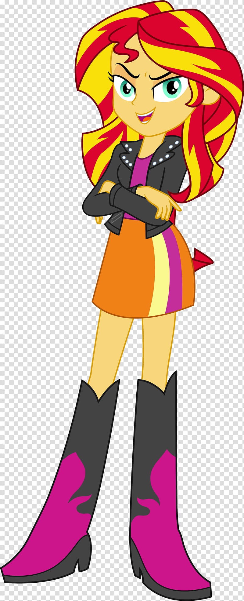 Equestria Girls Sunset Shimmer, female character illustration transparent background PNG clipart