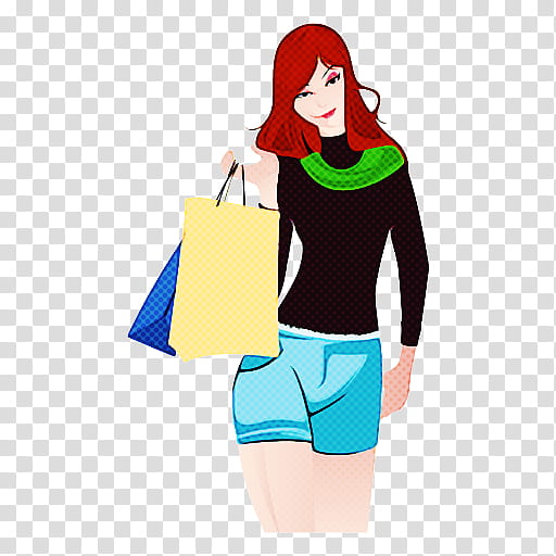 clothing fashion illustration cartoon turquoise tote bag, Muscle, Sleeve, Fictional Character, Packaging And Labeling transparent background PNG clipart