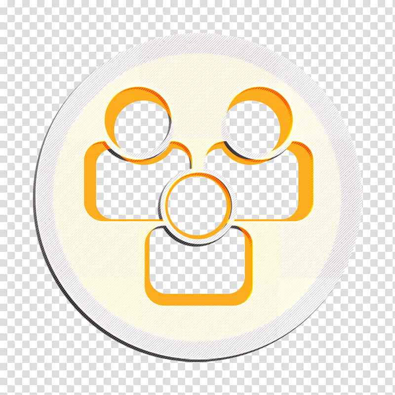 community icon group icon people icon, Team Icon, Users Icon, Yellow, Cartoon, Symbol, Circle, Sticker transparent background PNG clipart