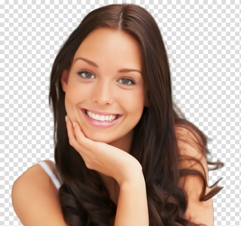 hair face skin facial expression hairstyle, Chin, Eyebrow, Beauty, Smile, Forehead transparent background PNG clipart