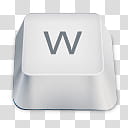 Keyboard Buttons, W computer keyboard key transparent background PNG clipart