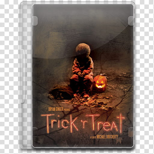 Movie Icon , Trick 'r Treat, Trick Treat DVD case transparent background PNG clipart