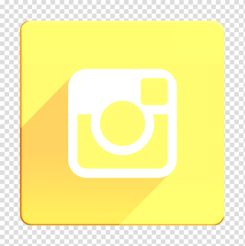 instagram icon media icon shadow icon, Social Icon, Square Icon, Yellow, Text, Line, Material Property, Circle transparent background PNG clipart