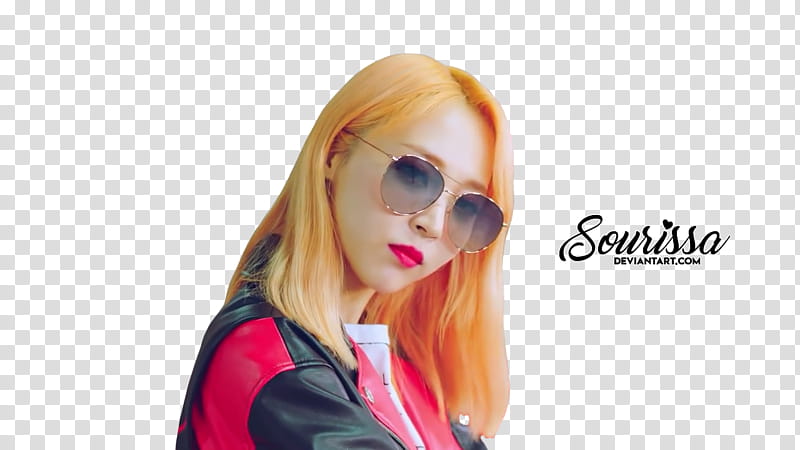 MOONBYUL MAMAMOO, woman wearing black and red leather jacket transparent background PNG clipart