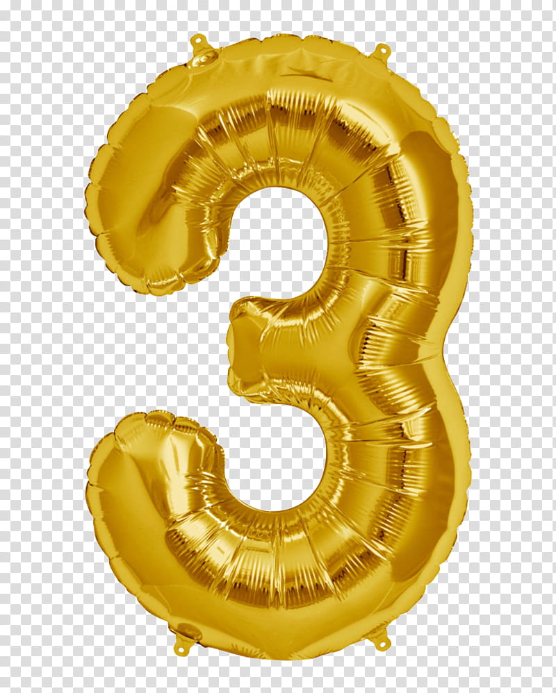 gold number  balloon transparent background PNG clipart
