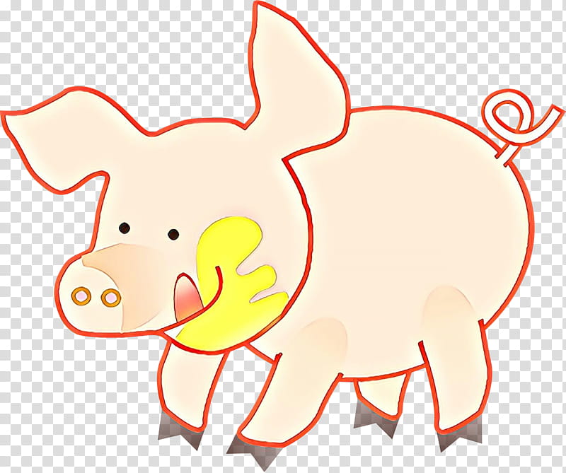 Pig, Large White Pig, Drawing, Luau, Pork, Silhouette, Cartoon, Snout transparent background PNG clipart