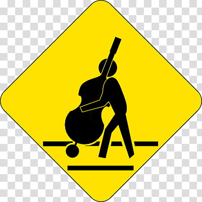 Bass Crossing, man holding violin street sign transparent background PNG clipart