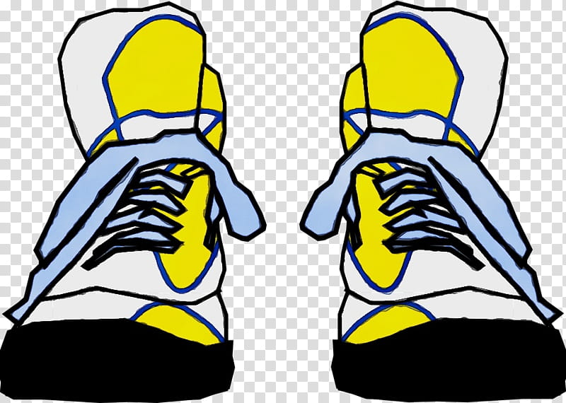 footwear yellow shoe athletic shoe, Watercolor, Paint, Wet Ink, Sneakers transparent background PNG clipart