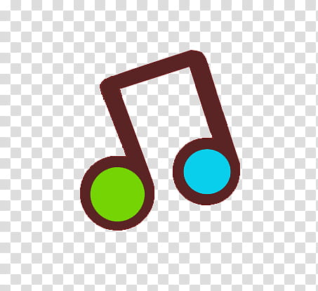 illustration of brown, green, and blue music note transparent background PNG clipart