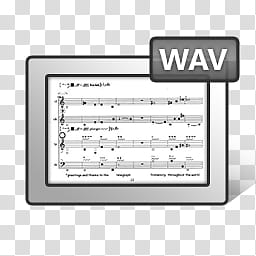 Aero Icons and s, WAV, music lyrics illustration transparent background PNG clipart