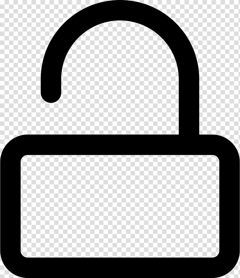 Padlock, Symbol, Sign Semiotics, Security, Black And White
, Line, Technology, Rectangle transparent background PNG clipart