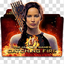 The Hunger Games Folder Icon Complete Collection, The Hunger Games Catching Fire v_x transparent background PNG clipart