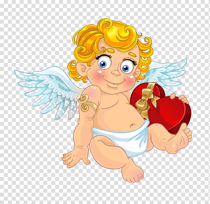 cartoon angel cupid animation sticker, Cartoon transparent background PNG clipart